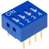 Life Dip switch 4 poli per circuiti stampati passo 2,54 mm TCS