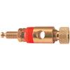 LSC ISOLANTI ELETTRICI Morsetto dorato serrafilo rosso 41,5 mm