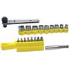 Tmr Chiave a cricchetto a rotazione reversibile con 8 inserti e 9 bussole esagonali