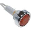 LSC ISOLANTI ELETTRICI Segnalatore luminoso al neon 220V arancione diametro 20 mm a chiusura stagna