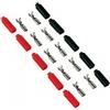 LSC ISOLANTI ELETTRICI Kit 10 faston femmina e coprifaston passo 2,86