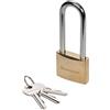 SILVERLINE Lucchetto 50 mm in ottone gambo lungo