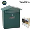 EDM product Cassetta postale verde in acciaio misura 260x90x355 mm