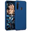 kwmobile Custodia Compatibile con Xiaomi Redmi Note 8T Cover - Back Case Morbida - Protezione in Silicone TPU Effetto Metallizzato blu metallizzato
