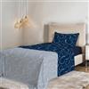 Italian Bed Linen COMPLETO LETTO SINGOLO NO STIRO FANTASY - Prodotto in Italia - Microfibra- Sopra 150x270 cm, Sotto 90x200 cm con Angoli Elastici di 25 cm, Federa 50x80 cm - Vortex