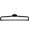 Kiroplast Grucce per Pantaloni Stock 30/50/100 Stampelle Porta Pantaloni Salvaspazio Appendini Plastica Spugna Antiscivolo 38cm (Nero, 30)