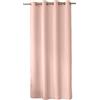 ED ENJOY HOME Tenda decorativa con occhielli argentati, 140 x 240 cm, rosa antica, 100% poliestere, satinata, collezione Basic