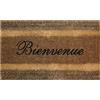 ID MAT ID Opaco 457522 Stuoia Triple Tappeto-Zerbino in Fibra di Cocco, Colore: Beige, 75 x 45 x 2,20 cm