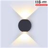 V-TAC LAMPADA LED 6W UP DOWN BIANCO NATURALE NERA VT-836-LED8304