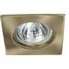 KANLUX PORTALAMPADA QUADRATO SPOT GU5.3 INCASSO OTTONE PATINAT CTXDS-LEDCTXDS10AB53