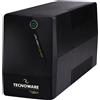 TECNOWARE UPS TECNOWARE ERA PLUS 1600 1600VA/1120W Tecnolog LineInteractive con stabiliz ondaPseudosinusoidale Schuko USB FGCERAPL1602SCH FGCERAPL1602SCH