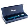Pentel BL2007 EnerGel Roller Gel di alta qualità retrattile punta 0,7 mm corpo metallo opaco turchese - confezione regalo