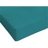 Italian Bed Linen Lenzuolo Sotto con Angoli Letto Singolo, Cotone, Made in Italy, Lenzuola 90x200 con Angolo elasticizzato 25cm, Verde Bottiglia