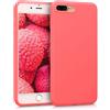 kwmobile Custodia Compatibile con Apple iPhone 7 Plus/iPhone 8 Plus Cover - Back Case per Smartphone in Silicone TPU - Protezione Gommata - corallo neon matt