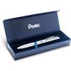 Pentel BL2007 EnerGel Roller Gel di alta qualità retrattile punta 0,7 mm corpo metallo opaco bianco - confezione regalo