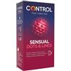 Control Stimulation - Sensual Dots & Lines Profilattico, 6 Profilattici