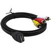 CERRXIAN Cavo USB a 3RCA, USB 2.0 A femmina a 3 RCA maschio Jack Audio Video AV Composito Cavo Adattatore per TV/Mac/PC (1,5 M)