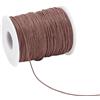 PH PandaHall 1mm Filo Cotone Cerato 100 Iarde Filo per Collane Filo Cerato per Bracciali Macrame, Filo per Braccialetti Fai Da Te Forniture per Creazione di Gioielli Artigianato