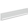 ARREGUI C613 Maxi Copri fessura in acciaio per Porte o Cancelli Esterno, Portalettere Esterno, Apertura 32,5 x 3 cm, Anticorrosivo, Facile da Installare, Misura 34,6 x 7,5 cm, Bianco