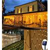 TIYUPA 200 LEDs Rete luminosa, 3M x 2 M Tenda Luci di Netta, 8 Modalità Impermeabili Corde Garden Fata di Luce a Rete, Auto ON/OFF Tenda Luminosa di Natale per Esterni Matrimonio Festa Gazebo Interno Esterno