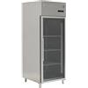 Ristoattrezzature Armadio congelatore refrigerato in acciaio inox 1 anta in vetro 700 lt -18 -22°C ventilato monoblocco - FC