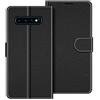 COODIO Custodia per Samsung Galaxy S10, Custodia in Pelle Samsung Galaxy S10, Cover a Libro Samsung S10 Magnetica Portafoglio per Samsung Galaxy S10 Cover, Nero