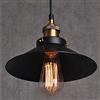 Chrasy Paralume a sospensione retrò vintage industriale illuminazione a soffitto LED ristorante loft nero paralume cucina caffetteria lampadario base E27