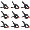CESFONJER 9 Pcs - Morsetti a molla da 9 cm, nylon Morsetti a molla pesanti, morsetti in mussola di plastica resistente per mussola di fondo, tela, carta, schermo cromato, clip resistente, e altro.