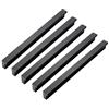 Qrity 10 x Maniglia per Cassetto Mobili, 90° L Stile, Lega di Alluminio, Interasse: 160mm, Nero
