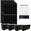 IoRisparmioEnergia Selection Kit fotovoltaico ibrido ad isola 3 kWp con inverter 5000W 48V MPPT e 4 batterie 200Ah KIT3KWKS