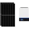 IoRisparmioEnergia Selection Kit fotovoltaico ibrido 2 kWp con inverter All-in-One 3000W 24V MPPT senza accumulo KIT2KWED