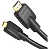 Amazon Basics Cavo ad alta velocità Micro HDMI su HDMI, standard più recente, 1.83 m, Nero
