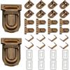 PH PandaHall 10 Set Chiusura Twist Lock Borsa Serrature per Borse Uncinetto, Bottoni per Chiusura Borsa Bronzo Antico in Metallo per Borsetta Portamonete Artigianali Fai da Te