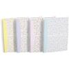 Oxford Spiral - Taccuino B5 floreale, 120 pagine, copertina morbida, 4 disegni, 5 pezzi