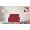 Italian Bed Linen Fascia Copridivano Waterproof, Bordeaux/Panna, 3 Posti