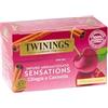 Twinings, Infuso Aromatizzato Sensations Ciliegia e Cannella, Gusto Vellutato e Avvolgente, Senza Caffeina, Infusi e Tisane, 6 confezioni da 20 filtri (120 Filtri Totali)