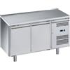 Ristoattrezzature Modello: 92370020161664,Tavolo frigo refrigerato in acciaio inox 2 porte -2 +8 °C 1510x800x850h mm