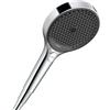 hansgrohe Rainfinity Doccetta 130 3 tipi di getto EcoSmart, Cromo, 26865000