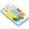 PEBEO Pébéo - Acquerello Fine Scatola Tascabile in Metallo 12 Demi Godet - Cofanetto Pittura ad Acquerello Kit Acquerello tavolozza 12 Demi Godet