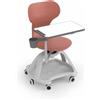 MIRPLAY Sedia Mia Table su Ruote con Porta Zaino Mis. 7 Rosso Per Ambienti Scolastici Innovativi