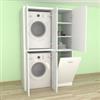 Armadio in alluminio per lavatrice e asciugatrice a Roma Casilino (A022) –  ALFA