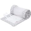 Babybay Babynest Mesh-Piqué Suitable For Model Original, Pearl Grey Points White - 180 g