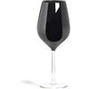 Excelsa 60492 Color Wine Set 6 Calici Vino, Vetro, Nero