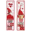 VERVACO Kit Punto Croce Segnalibri Contato GNOMI DI NATALE SET DA 2 Segnalibri Punto Croce Da Ricamare 6 x 20 cm Set Fai Da Te Creativo Adulti Ricamo Accessori Per Lavoretti Creativi