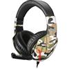 Techmade Cuffie Techmade Gaming TM-FL1-CAMGR + Mic. [TM-FL1-CAMGR]