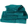 De Witte Lietaer - 199813, Set da bagno in cotone, incl. 2 guanti, 2 asciugamani 50 x 100 cm e 2 teli doccia 70 x 140 cm, Verde petrolio (Vert Canard)