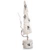 EUROCINSA Albero in stirofoam Blanco-Natur su piedistallo 11Ø x 53 cm. 2 Pezzi, Bianco, Taglia Unica