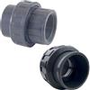 WATER LINE BOCCHETTONE IDRAULICO 63 MM X 2 F/F MISTO AD INCOLLAGGIO E FILETTATO - Raccordo Rigido in PVC grigio ideale per Piscina