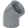 WATER LINE GOMITO RIGIDO 45° F/F FILETTATO Ø 2 - Raccordo PVC ad avvitare con curva aperta