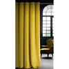 Eurofirany ria Tenda Oscurante, Tenda con Occhielli - 1 pz, Tenda Extra Lunga, Elegante, Tinta Unita, Soggiorno, Camera da Letto, Densità 290 g/m², 140x250 cm, Giallo Senape